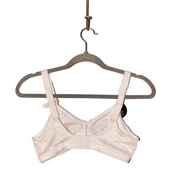 BALI NEW $44 Double Support Soft Touch‎ Back Smoothing Wirefree Bra White 34B - Picture 2 of 3